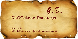Glöckner Dorottya névjegykártya