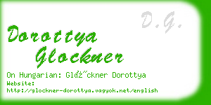 dorottya glockner business card